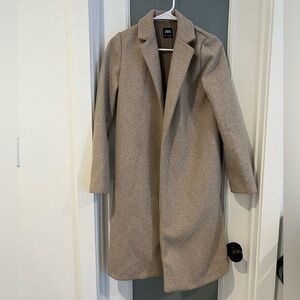 Zara Open Front Lapel Coat Size Small